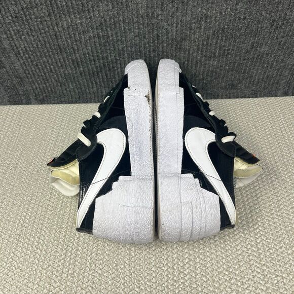 Nike x Sacai Blazer Low Black White Patent Leather Shoes Mens 10.5 DM6443-001 main image 4